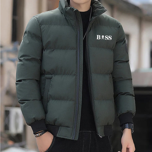 Men's Thick Thermal Cotton Parka Jacket for Winter - Windproof Casual Outerwear in Sizes M-5XL