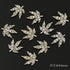 10pcs Devil's Blue Eye Nail Charms with Glitter Rhinestones for Stunning Nail Art Decoration and Manicure Accessories