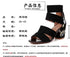 Embroidered Vintage Mid Heel Summer Sandals For Women