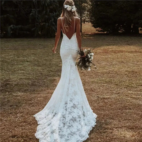 Customized Mermaid Wedding Dresses for Women Beach Bride Gowns