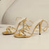 Elegant Summer Strap Open Toe High Heels for Women, Fashionable Party Pumps