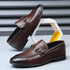 Stylish Men's Genuine Leather Pointed Loafers for Summer - Comfortable, Breathable Casual Shoes Perfect for Spring and Autumn Occasions