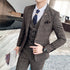 Stylish Business Casual Three-Piece Suit for Men with Vest and Trousers
