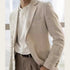 Summer Linen Casual Slim Suit Jacket for Men Lightweight and Breathable Blazer