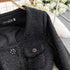 Hepburn Elegant Long Tweed Dresses Women Autumn Party Luxury Robe