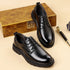 Men's Leather Oxford Shoes for Business and Office Wear Comfortable Slip-Resistant Flats