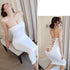 Summer Ice Silk Open Back Dress For Formal Occasions