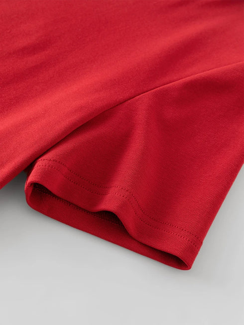 FSLE【4 Colors】Women Round Neck Casual Grey Summer T-Shirt Black Cotton Square Neck Short Sleeve Elastic Tees 24FS12797+24FS12798