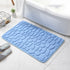 Cobblestone Embossed Non-Slip Bathroom Mat Memory Foam Rug for Shower Room and Bath