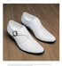 Leather Shoes for Men Cuban Style Heightening Wedding and Business Casual Footwear