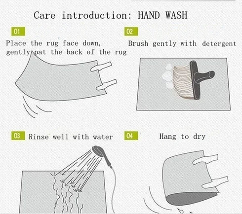 European Retro Area Rug for Living Room Hallway Bedroom Lounge Non-Slip Mat