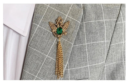 Autumn Men's Slim Fit Checkered Two-Piece Suit Korean Style Fashion Set