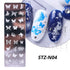 Winter Wonderland Nail Art Stamping Plate with Snowflake, Butterfly, and Rose Leaf Designs - Perfect for DIY Christmas Nail Polish Printing Template Tool