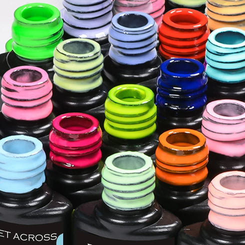 Vibrant 7.3ml Semi-Permanent Gel Nail Polish for Stunning Nail Art and Manicure - Soak Off LED UV Varnish for Long-Lasting Beauty