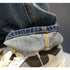 Ripped Jeans Baggy Straight Fit Denim Pants Mens Jeans Streetwear Hip Hop
