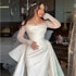 Elegant Women's Satin Bridal Dresses Mermaid Lace Gowns