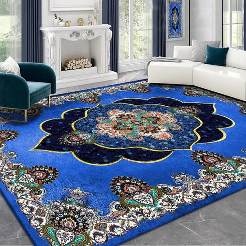 Retro Persian Style Carpet Large Area Rug for Living Room Bedroom Decoration