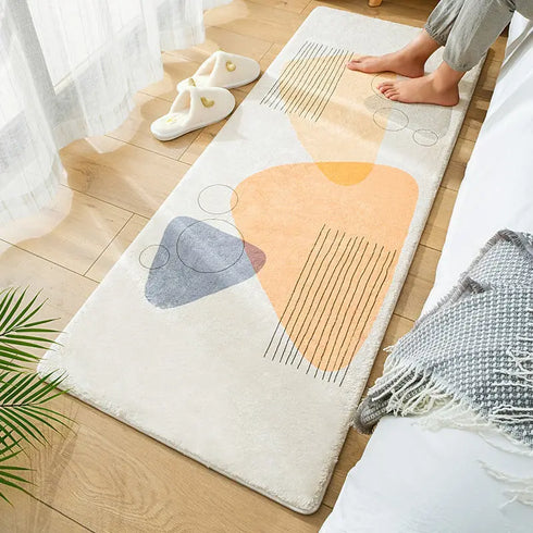 Nordic Style Large Area Carpet Soft Thick Decorative Floor Mat for Living Room and Bedroom