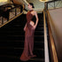 JULISSA MO Satin Sexy Hollow Out Maxi Dress for Elegant Parties