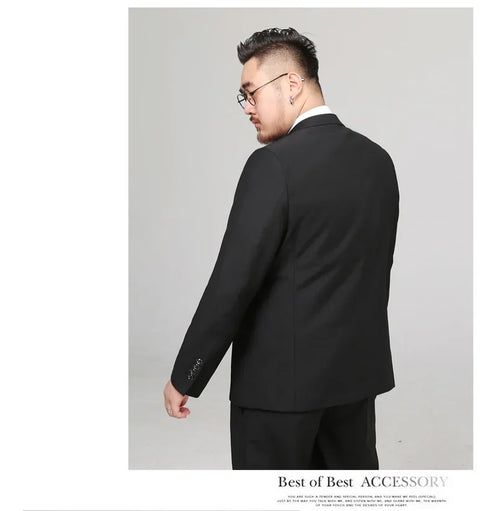 Men's Formal Suit Blazer and Pants Set for Weddings and Office Wear