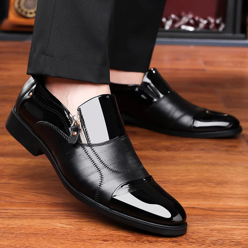 Comfortable Slip-On Walking Shoes for Men Casual Breathable Loafers Handmade Wedding Footwear