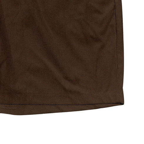 Trendy Retro Corduroy Men's Casual Work Shorts for Summer