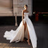 Simple Wedding Dresses Customized Bridal Gowns Sweetheart Neck High Split Elegance Perfect Fit