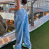 Vintage Y2K Wide Leg Baggy Jeans for Women - Loose Fit Denim Pants Perfect for Streetwear Fashion, Fall Outfits with Jeans, and Casual Cool Looks