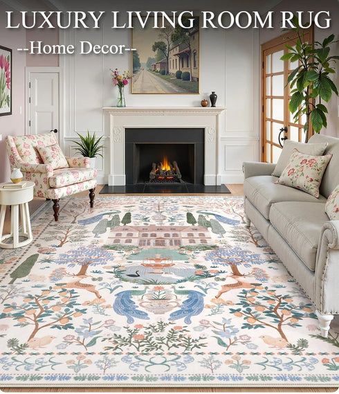 Modern Abstract Living Room Carpet Luxury Large Bedroom Decorative Rug Soft Non-Slip Sofa Floor Mat