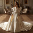 Glamorous Wedding Dresses Satin Bridal Gowns Luxury Mermaid Off The Shoulder For Formal Party