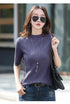 Half Turtleneck Ice Silk T-shirt Women's Sweater Mid-sleeved Temperament Versatile Top Fashionable Inner Wear Summer New Style
