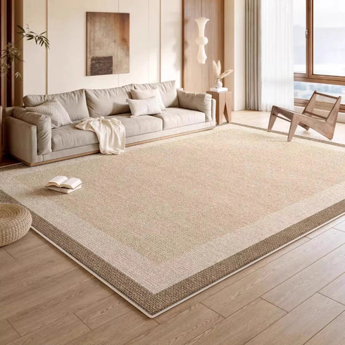 Fluffy Soft Cream Style Rugs for Bedroom and Living Room Decoration Washable Plush Carpet