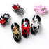 Halloween Spider Nail Art Charms - 3D Alloy Rhinestones for Stylish DIY Manicure and Nail Decor Accessories, Perfect for Gothic Punk and Retro Designs