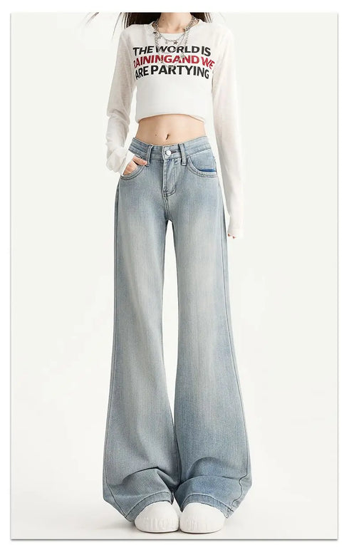 Baggy Jeans For Women Retro Denim Pants High Waist Vintage Streetwear Style Casual Everyday Wear
