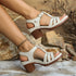 Women Slip On Chunky Platform Sandals Summer Wedges