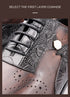 Handmade Men's Wedding Dress Brogue Shoes Genuine Leather Lace-Up Casual Fashion Footwear