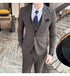 Stylish Business Casual Three-Piece Suit for Men with Vest and Trousers