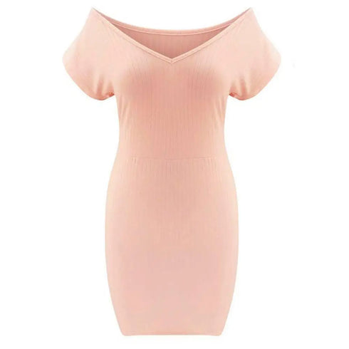 Summer Women Dress Sexy V-Neck Club Dresses Slim Mini Party Dress