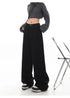 Stylish Wide Leg Black Jeans for Women - Embrace Korean Fashion Streetwear with Baggy Straight Denim Pants Perfect for Fall Outfits and Casual Days