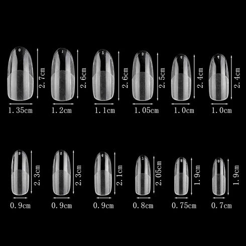 120Pcs Clear Frosted Stiletto, Almond, and Square Fake Nails - Full Coverage Gel X Coffin Manicure Tips for Stunning Autumn Nails