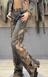 Y2K-Inspired Women's High Waist Denim Pants with Butterfly Embroidery - Loose Fit Straight Ripped Jeans Perfect for Streetwear and Fall Outfits with Jeans