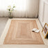 Hand-Woven Jute Carpet for Living Room Multi-Scene Use Double-Sided Entrance Mat