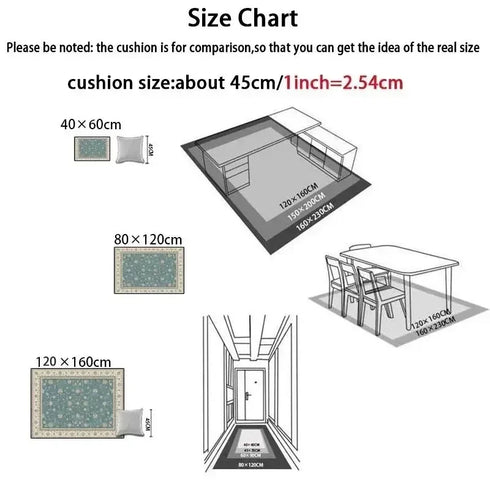 Nordic Luxury Crystal Fleece Large Living Room Carpet Rug for Home Decor