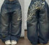 Baggy Jeans Women Wide Leg High Waist Vintage Washed Print Streetwear Casual Everyday Relaxed Fit