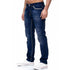 Solid Stretch Denim Straight Jeans for Men - Casual Business and Daily Wear Trousers