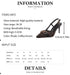 Women Pointed Toe Metal Buckle High Heel Anti Slip Sandals