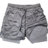 Men's Gym Shorts Camo 2 in 1 Performance Fitness Shorts Summer
