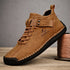 Handcrafted Men's Ankle Boots - Casual Leather Sneakers for Outdoor Adventures