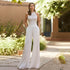 Spring Jumpsuit Wedding Dresses with Lace Pants Suit