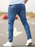 Distressed Skinny Jeans For Men Slim Fit Denim Biker Holes Mens Jeans
